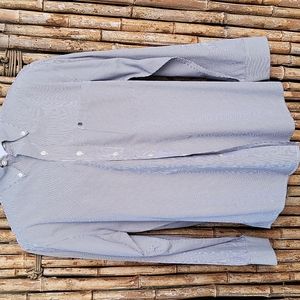 Izod Men's striped button down shirt size Medium